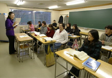 日本語科での授業の様子